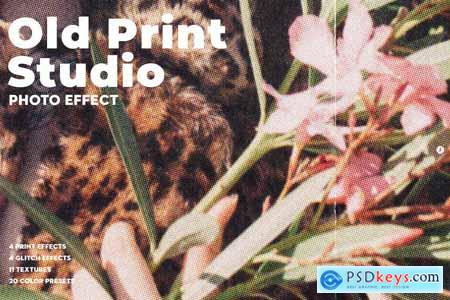 Old Print Studio Photo Effect