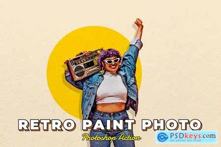Retro Paint Photo Effect Action