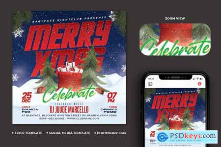 Christmas Party Flyer DNX7X8Z