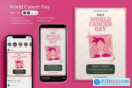 Mutiana - World Cancer Day Flyer Set
