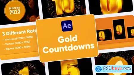 Gold Countdown For After Effects 42060156