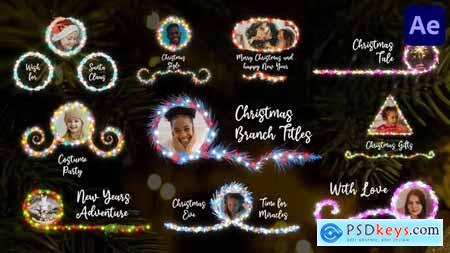 Christmas Branch Titles And Lower Thirds for After Effects 42121659