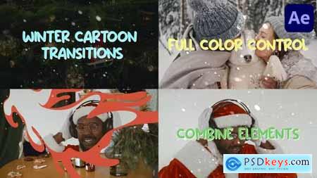 Winter Cartoon Transitions - After Effects 42061089