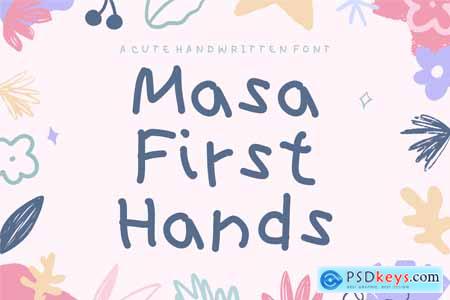 Masa First Hands A Cute Handwritten Font