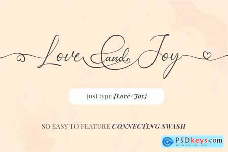 Love and Joy - A Wedding Font