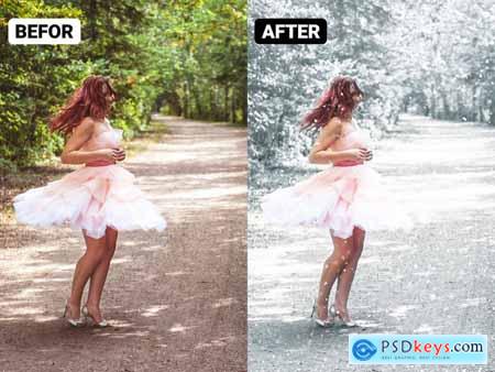 Snow Effect Photoshop Action