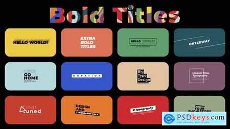 Bold Titles 2.0 - After Effects 42163652