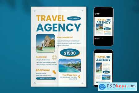 Travel Agency Flyer Set