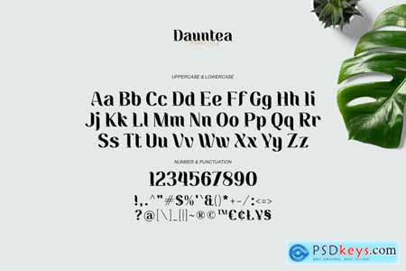 Dauntea - Modern Serif Typeface