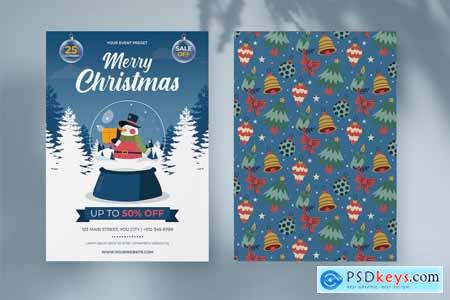 Christmas Greeting Card Template AW98NZF