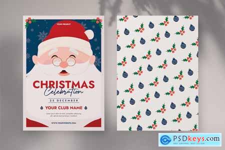 Christmas Greeting Card Template WT4HP5L