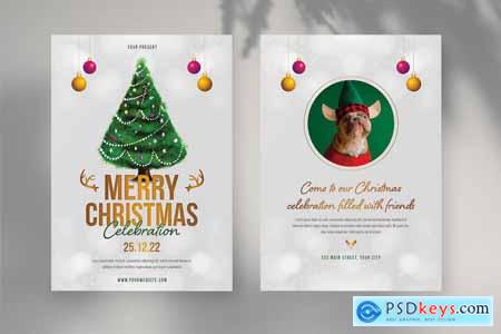 Christmas Greeting Card Template 7D4FYGN
