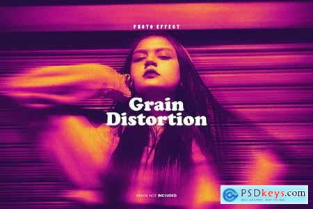 Grain Distortion Photo Effect