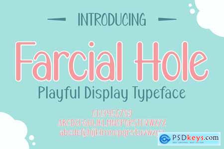 Farcial Hole - Playful Display Font