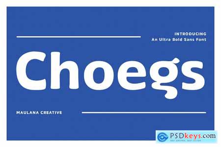 Choegs Ultra Bold Sans Font