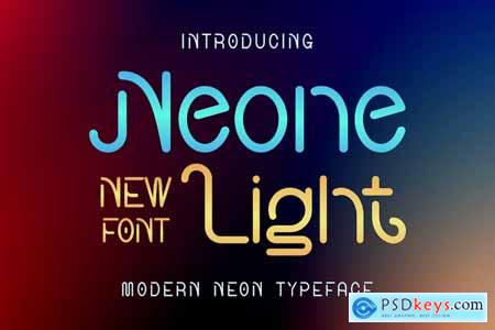 Neone Light - Modern Neon Font