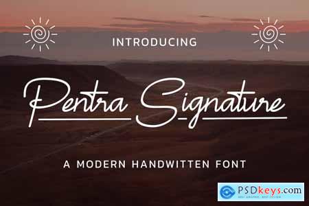 Pentra Signature - A Modern Handwritten Font