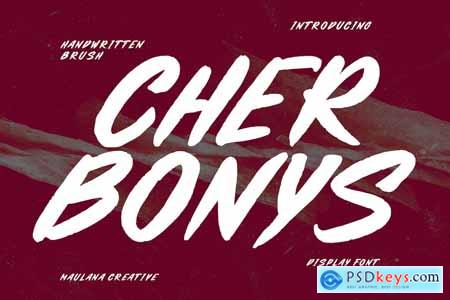 Cherbonys Handwritten Brush Display Font