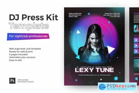 Modern DJ Press Kit Template