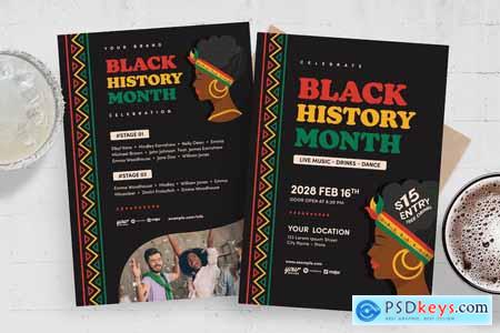 Black History Month Flyer Template