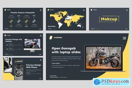 GASNGAB - Creative Motorcycle Powerpoint Template