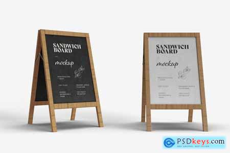 Sandwich Board Mockup B7Z2RWA