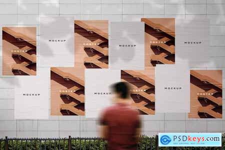 Posters Wall Mockup Scene