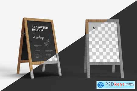 Sandwich Board Mockup B7Z2RWA