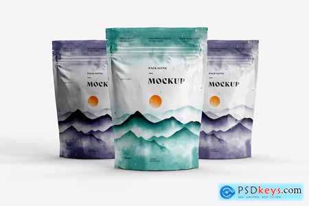 Stand Up Zip Lock Pouch Mockup 57M4F3K