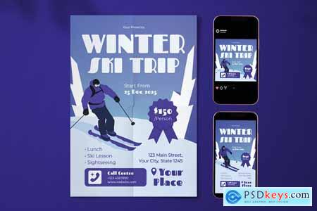 Winter Ski Trip Flyer