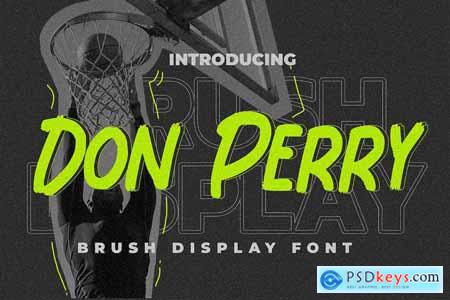 Don Perry - Brush Display Font