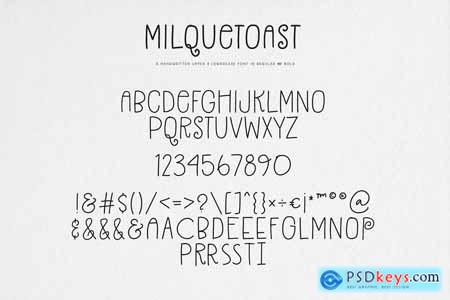Milquetoast Typeface