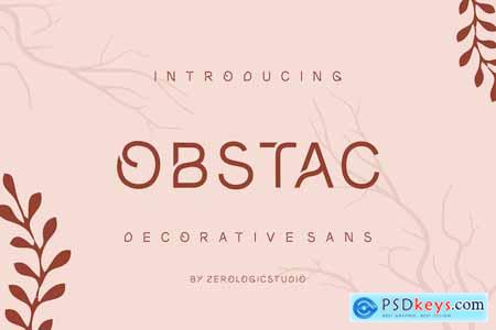 Obstac Decorative Sans