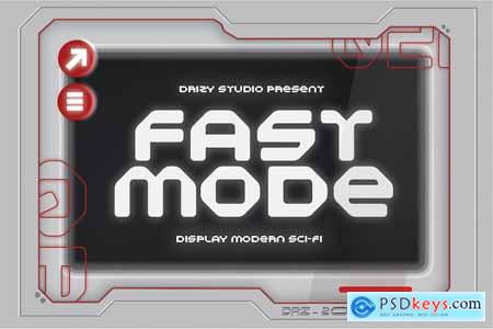 Fastmode - Modern Sci-fi Font