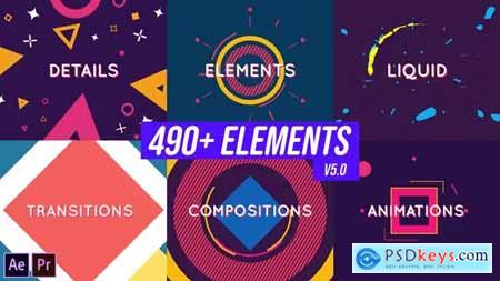 Shape and Motion Animated Elements Pack 19427956