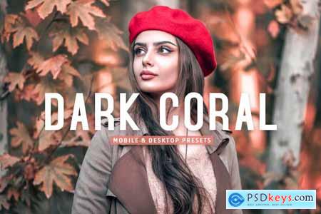 Dark Coral Mobile & Desktop Lightroom Presets