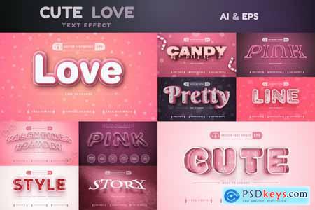 Set 10 Editable Text Effects, Font Styles