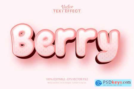 Berry - Editable Text Effect, Cartoon Font Style