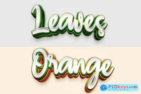 Nature Editable Text Effect