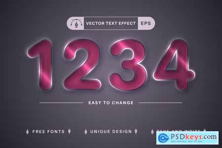 Metal - Editable Text Effect, Font Style