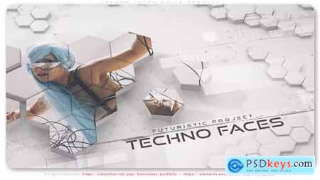 Techno Faces White Project 42324471