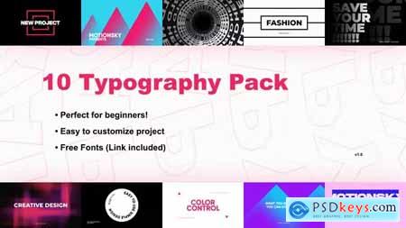 10 Fantastic Typography Pack - After Effects 42326820