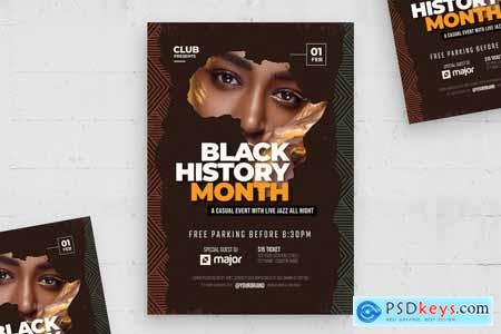 Black History Month Flyer Template WJ4XKUD