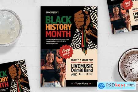 Black History Month Flyer Template EVL8KBV