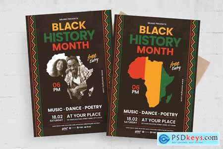 Black History Month Flyer Template SCAWUZ6