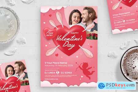 Valentine's Day Flyer Template SWADRUD