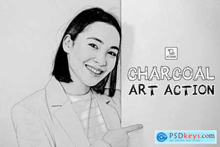 Charcoal Art Action