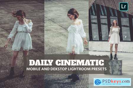 Daily Cinematic Lightroom Presets Dekstop Mobile