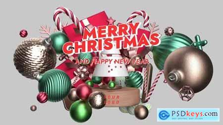 Abstract Christmas 3D Logo Reveal 42275519