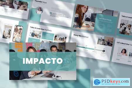 Impacto - Business Presentation PowerPoint Templat